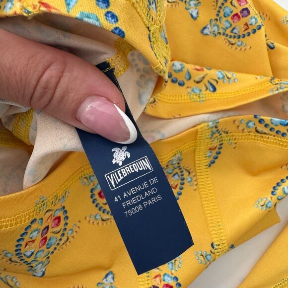 Vilebrequin SET Shorts & Top Vendome Turtle Printed Girl Rashguard Glace Size 4 - Picture 9 of 12